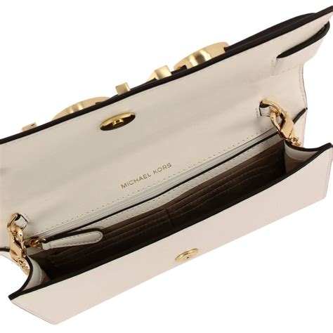 michael kors women's white clutch